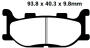 FA199 Blackstuff Bremsklötze   + - Bremsbeläge