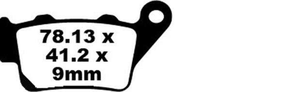 Bremsbeläge für Aprilia Pegaso / BMW C1, F / Ducati GT, Sport, Paul Smart / Honda CB, NX, FX, SLR, NX, Yamaha XT, MT ( EBC FA213)