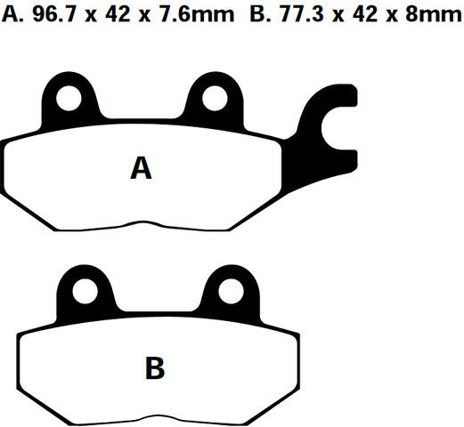 FA215 Blackstuff Bremsklötze   + - Bremsbeläge