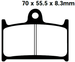 FA236 Blackstuff Bremsklötze   + - Bremsbeläge
