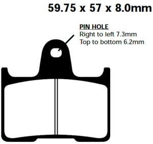 FA254 Blackstuff Bremsklötze   + - Bremsbeläge