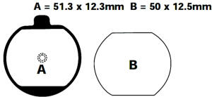Pastiglie freno tipo FA033