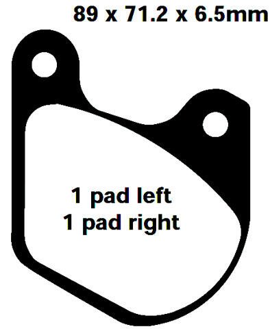 FA072 Blackstuff Bremsklötze   + - Bremsbeläge