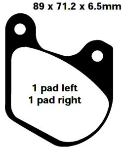 FA072 Blackstuff Bremsklötze   + - Bremsbeläge