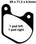 FA072 Blackstuff Bremsklötze   + - Bremsbeläge