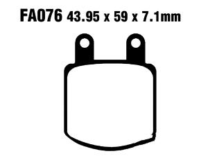 FA076 Blackstuff Bremsklötze   + - Bremsbeläge