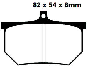 Bremsklötze FA107A Bremsbeläge