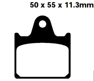 Bremsbeläge Hinten für Honda VF 1000 RE/RF/RG...