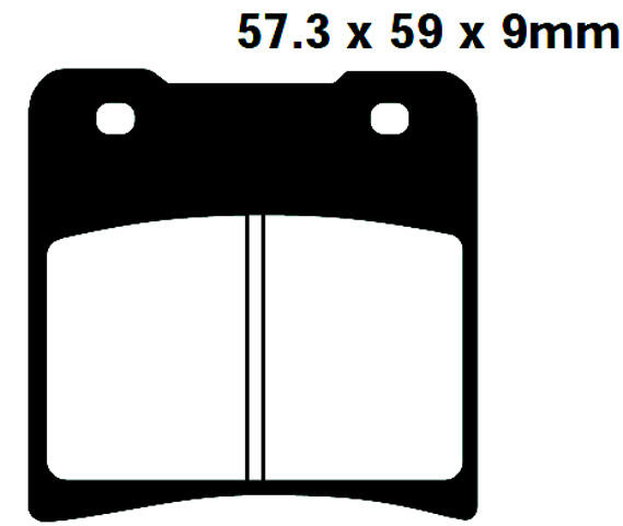 FA150 Blackstuff Bremsklötze   + - Bremsbeläge