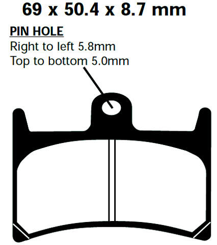 FA220 Blackstuff Bremsklötze   + - Bremsbeläge