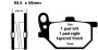Brake pads Yamaha RD 250 - 400, XS250, 400, 750