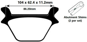 Bremsbeläge für Harley...