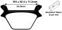Bremsbeläge für Harley Davidson/FLST/1340/FLSTC/FLSTF/FatBoy