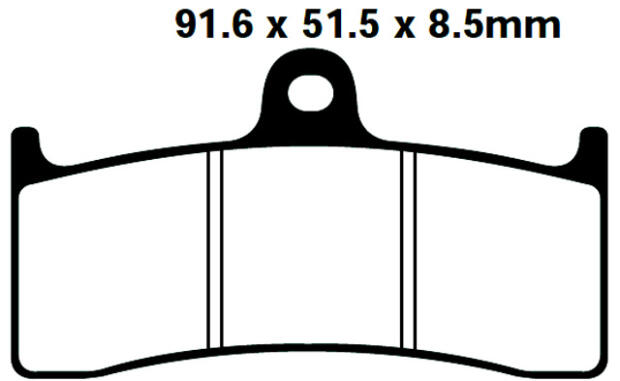 FA249 Blackstuff Bremsklötze   + - Bremsbeläge