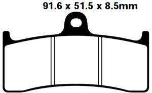 FA249 Blackstuff Bremsklötze   + - Bremsbeläge