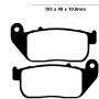 Brake pads for Harley 883 Sportster / XL 1200 Custom / Roadster