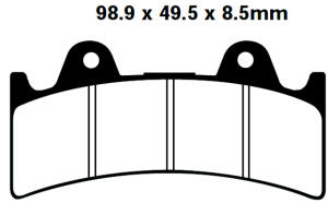 FA243 Blackstuff Bremsklötze   + - Bremsbeläge