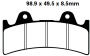 FA243 Blackstuff Bremsklötze   + - Bremsbeläge