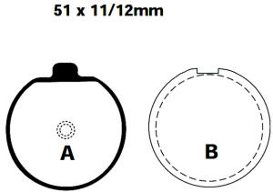 FA035 Blackstuff Bremsklötze Bremsbeläge