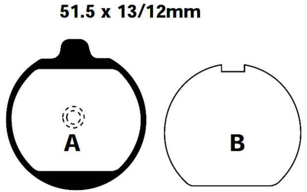 Bremsbeläge hinten typ FA037 für Kawasaki Z650-750