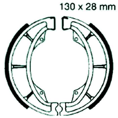 S602 Premium Bremsbacken - Bremsbeläge mit Federn