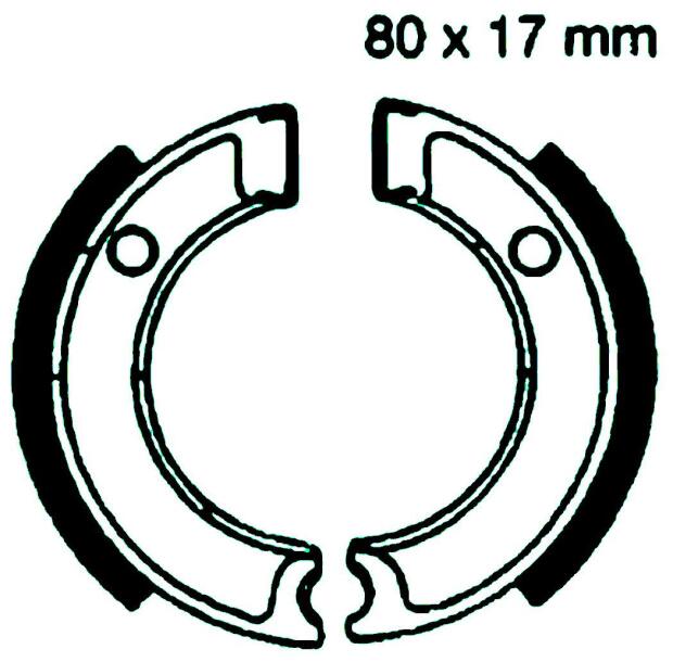 Bremsbeläge typ Y501 für Yamaha CA50 und PW50
