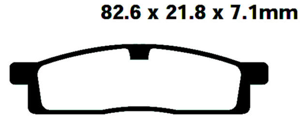 Front brake pads forr Yamaha DT 50, YZ 80, YZ 85, TT-R 125