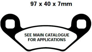 FA159TT Redstuff Bremsklötze - Bremsbeläge