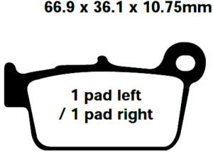 FA367/2TT Redstuff Bremsklötze - Bremsbeläge