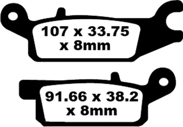 FA443TT Redstuff Bremsklötze - Bremsbeläge