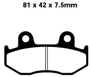 FA092TT Redstuff Bremsklötze   + - Bremsbeläge