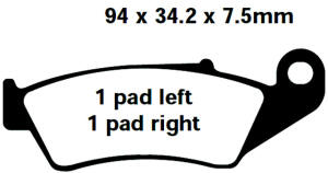 Bremsbeläge Honda XR CR