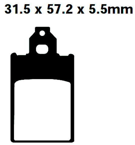 SFA116 Scooter Bremsklötze   + - Bremsbeläge