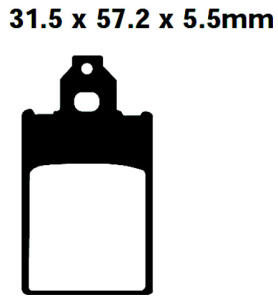 SFA116 Scooter Bremsklötze   + - Bremsbeläge
