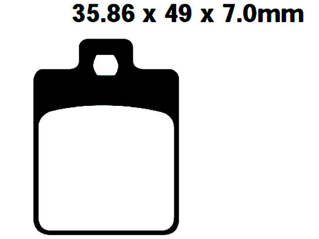 Bremsbeläge für Piaggio, Vespa, Peugeot