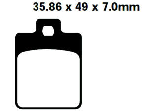 Scooter Goldstuff scooter brake Pades