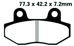 SFA086HH Sintermetall Goldstuff Bremsklötze