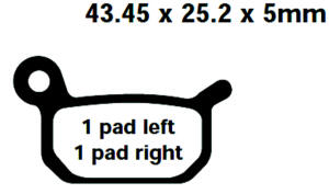 FA325R Goldstuff Bremsklötze - Bremsbeläge...