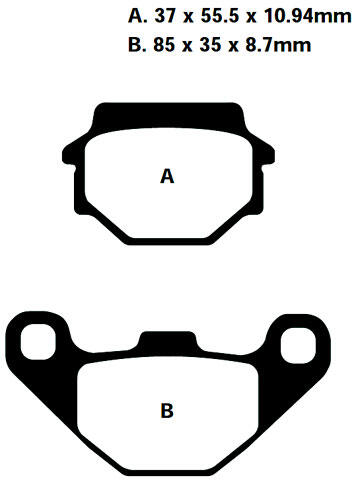 FA372R Goldstuff Bremsklötze - Bremsbeläge Sintermetall