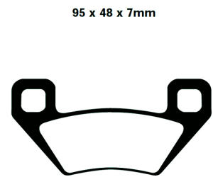 Bremsbeläge FA395R Sintermetall