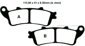 FA261/2HH Goldstuff Bremsklötze   + -...