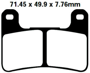 FA379HH Goldstuff Bremsklötze   + - Bremsbeläge...