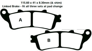 FA261HH Goldstuff Bremsklötze   + - Bremsbeläge...