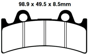 FA190HH Goldstuff Bremsklötze   + - Bremsbeläge...