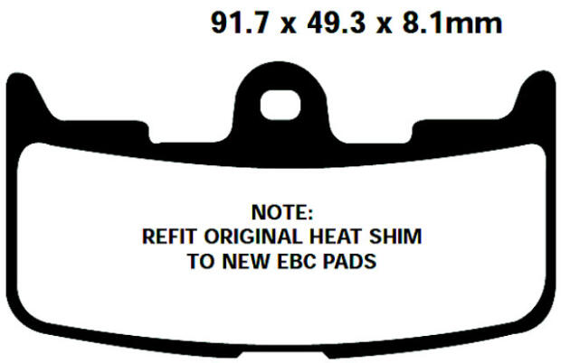 FA345HH Goldstuff Bremsklötze   + - Bremsbeläge Sintermetall