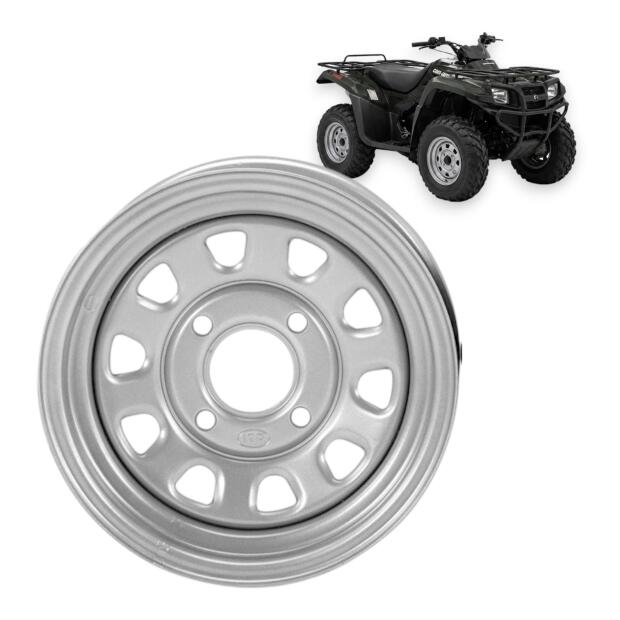 Stahlfelge 12x7 4/137 für Can-Am Bombardier Kawasaki Suzuki ATV vorne/hinten