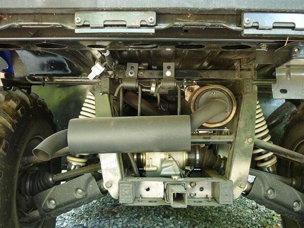 Flüsterauspuff Auspuff leise Arctic Cat mit Zentral Auspuff mitte