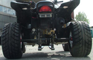 Spurverbreiterung für Arctic Cat DVX 300-400 Spurplatten hinten mit ABE