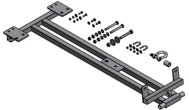 Adapter Schneeschild Yamaha Grizzly 350-450-550-700