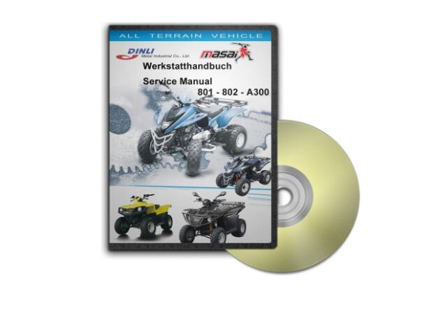 Manuel de réparation - Manuel datelier Dinli DL801, DL802, DMX 350 Quad ATV